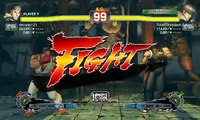 Ultra Street Fighter IV battle: Ryu (Me) vs Guy Online Match