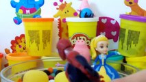 Play Doh Lollipops Surprise Eggs Peppa Pig Tom and Jerry Frozen Princess Toy