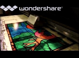 Digital printed tiffany stained glass