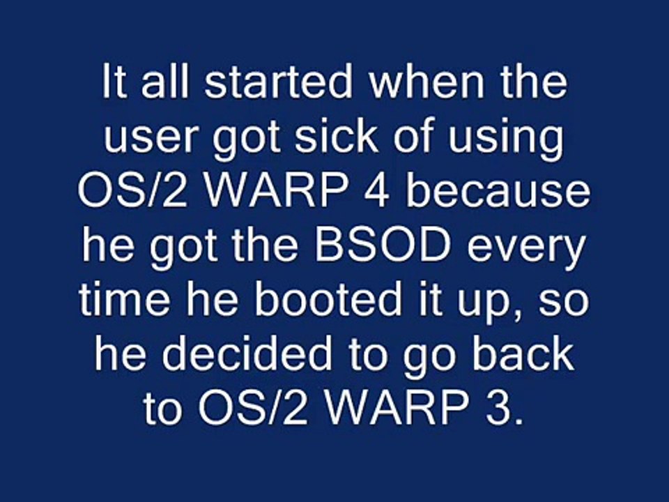 OS/2 WARP 3 Parody