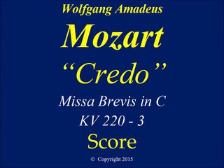 Mozart   KV 220   Credo   Score