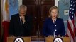 Secretary Clinton Holds Joint Press Avail With Philippines Secretary Rosario