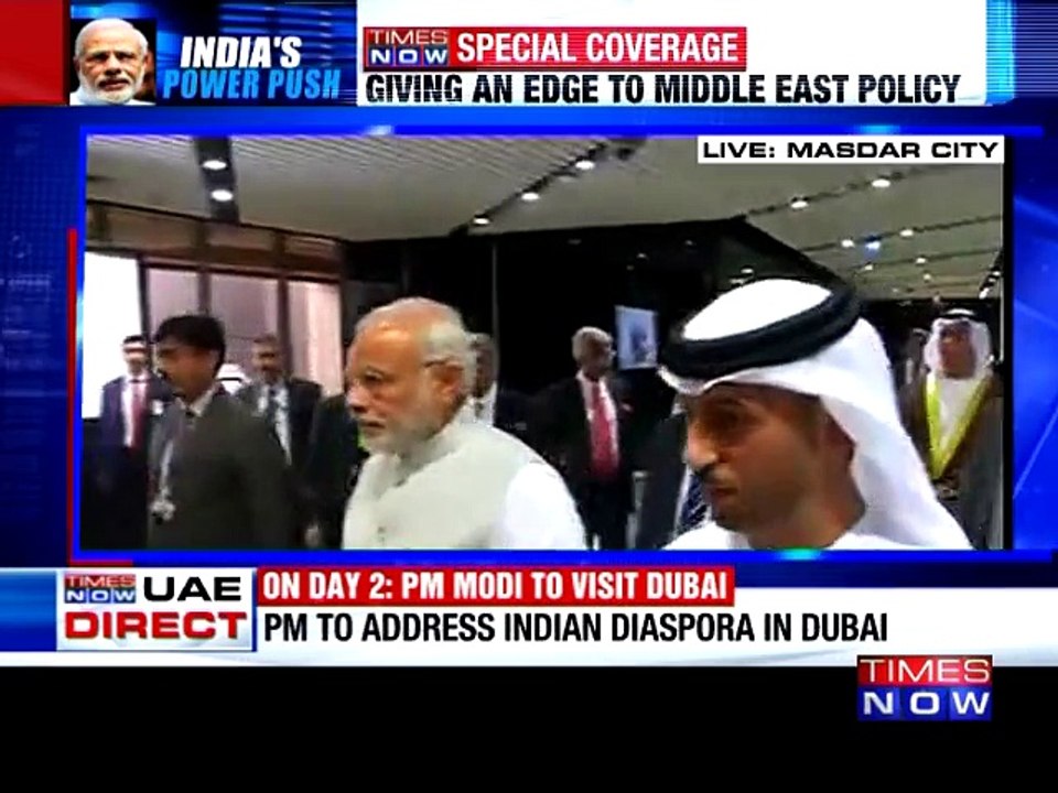 PM visits Masdar city in Abu Dhabi