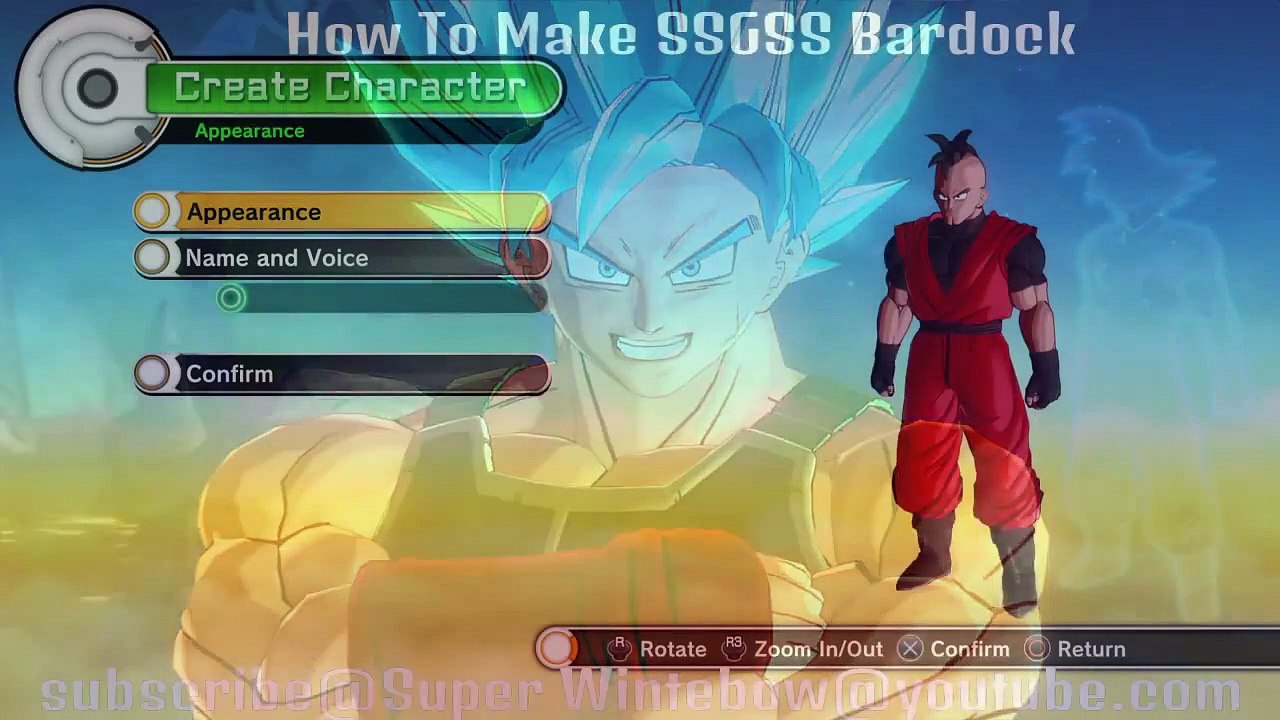 Dragon Ball Xenoverse Characters Creation Super Saiyan God Bardock CAC
