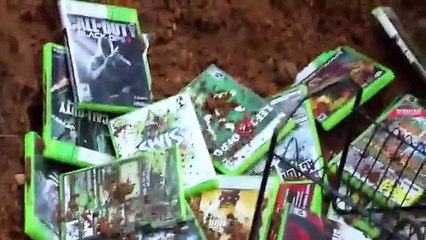 Psycho Dad Buries Video Games