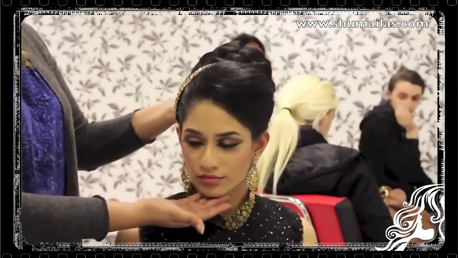 Asian Bridal Hairstyles Pakistani, Indian Wedding Hair Style Updo Bun using  Doughnut or Do - video Dailymotion