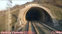 Alta Velocità ETR Y1 RFI da Bologna a Napoli 10° Tratto (dalla cabina)
