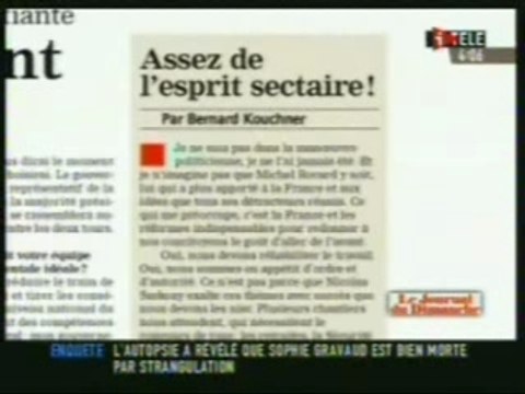 Kouchner torpille Royal pour Sarko
