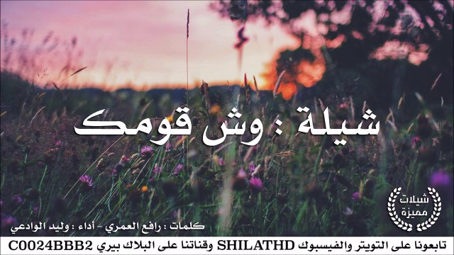 شيلة : وش قومك - أداء : وليد الوادعي | أصلي + مسرع | #شيلات #صوتيات