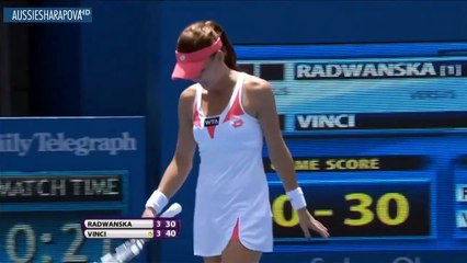 Radwanska vs Vinci | 2013 Sydney Highlights