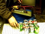 worlds fastest homemade can crusher.