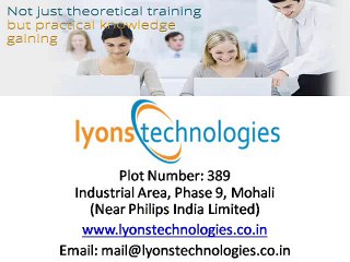Six months Industrial Training in Chandigarh, Six Weeks Industrial Training in Mohali