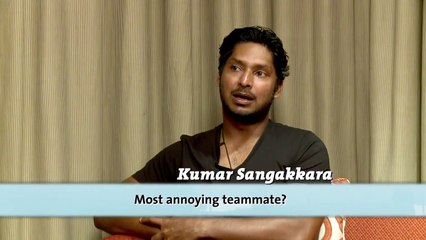 Sri Lanka s batting great Kumar Sangakkara plays the rapid round