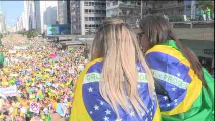 Una multitudinaria protesta exige el fin del Gobierno de Dilma Rousseff