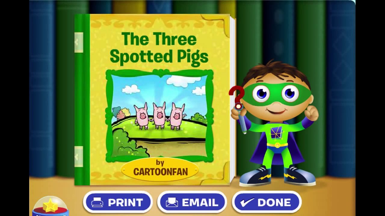 Super Why Story Book Creator Three Little Pigs Cartoon Animation PBS Kids Game Play Walkth