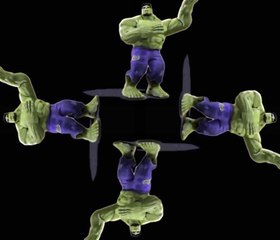 Hologram Technology Dancing hulk