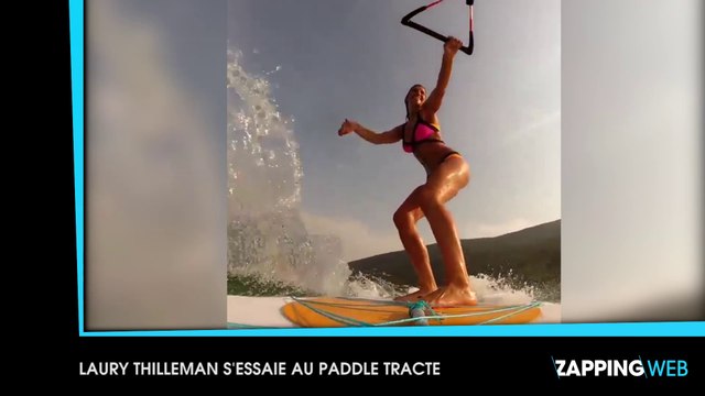 Laury Thilleman : Sportive sexy sur Instagram même lorsqu'elle fait une superbe chute
