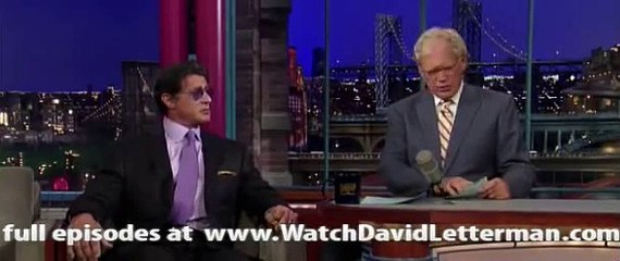 Sylvester Stallone in Late Show with David Letterman 2010-07-19