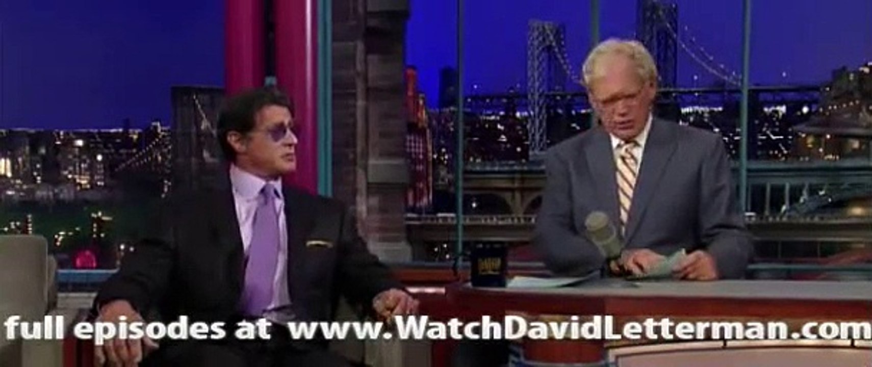 Sylvester Stallone in Late Show with David Letterman 2010-07-19