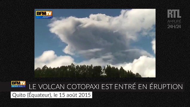 Les Équatoriens immortalisent l'éruption du volcan Cotopaxi