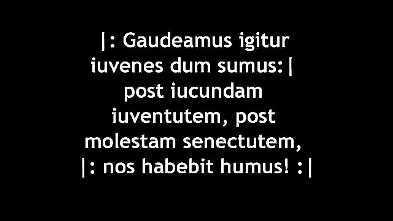 gaudeamus igitur