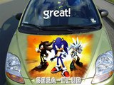 Airbrush Sonic Silver & Shadow (Itasha 痛車 ソニック・ザ・ヘッジホッグ)