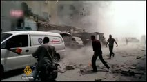 Hundreds of casualties in air raids on Syrian market