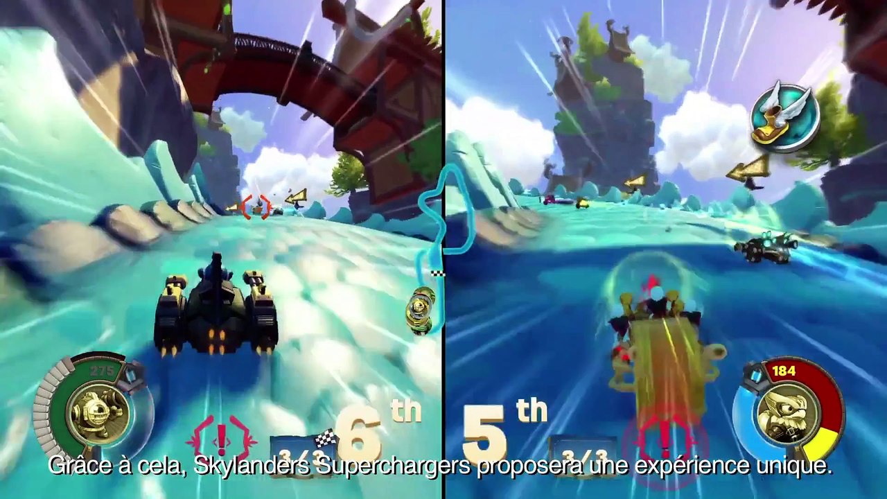 Bande-annonce officielle Skylanders SuperChargers   le mode course multijoueurs en ligne [FR]