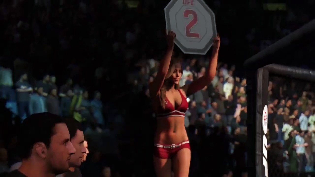 EA Sports UFC 14 Glitch / Jon Jones Can't Handle Brittney Palmer