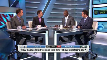 How well did Tebow and Sanchez perform?