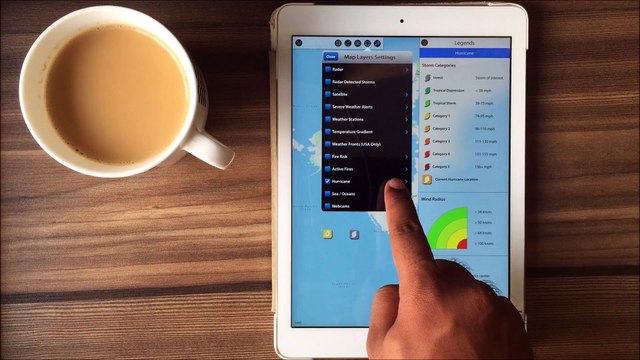 How Do Weather Maps Work in WeatherMate: A Tutorial on Hurricanes and Seas/Oceans Overlays