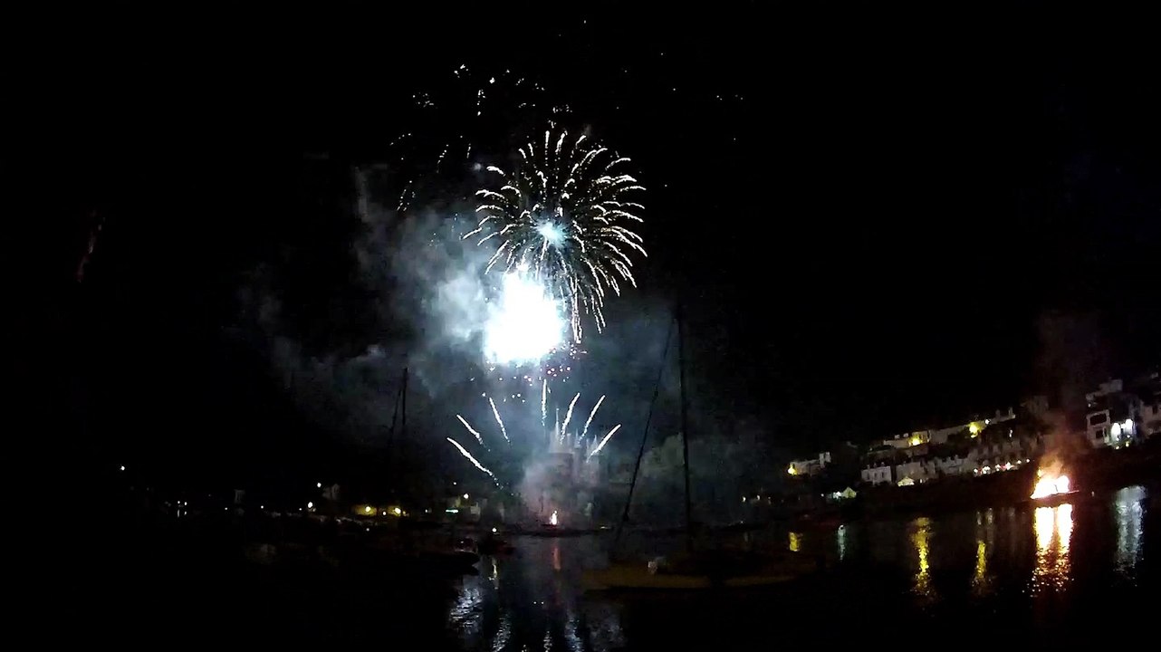 Feux d'artifice à Pornic le 8 août 2015