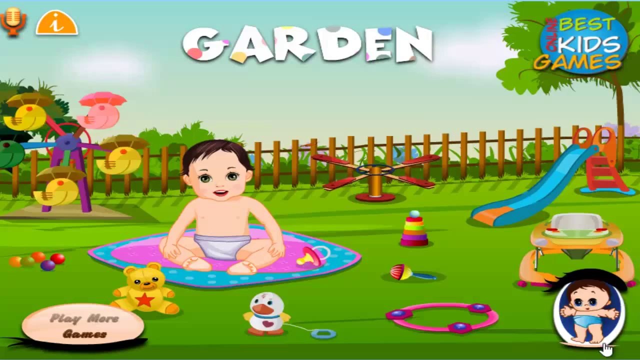 Baby Bathing Games Episode Garden Baby Bathing Game for Little Kids Gameplay
