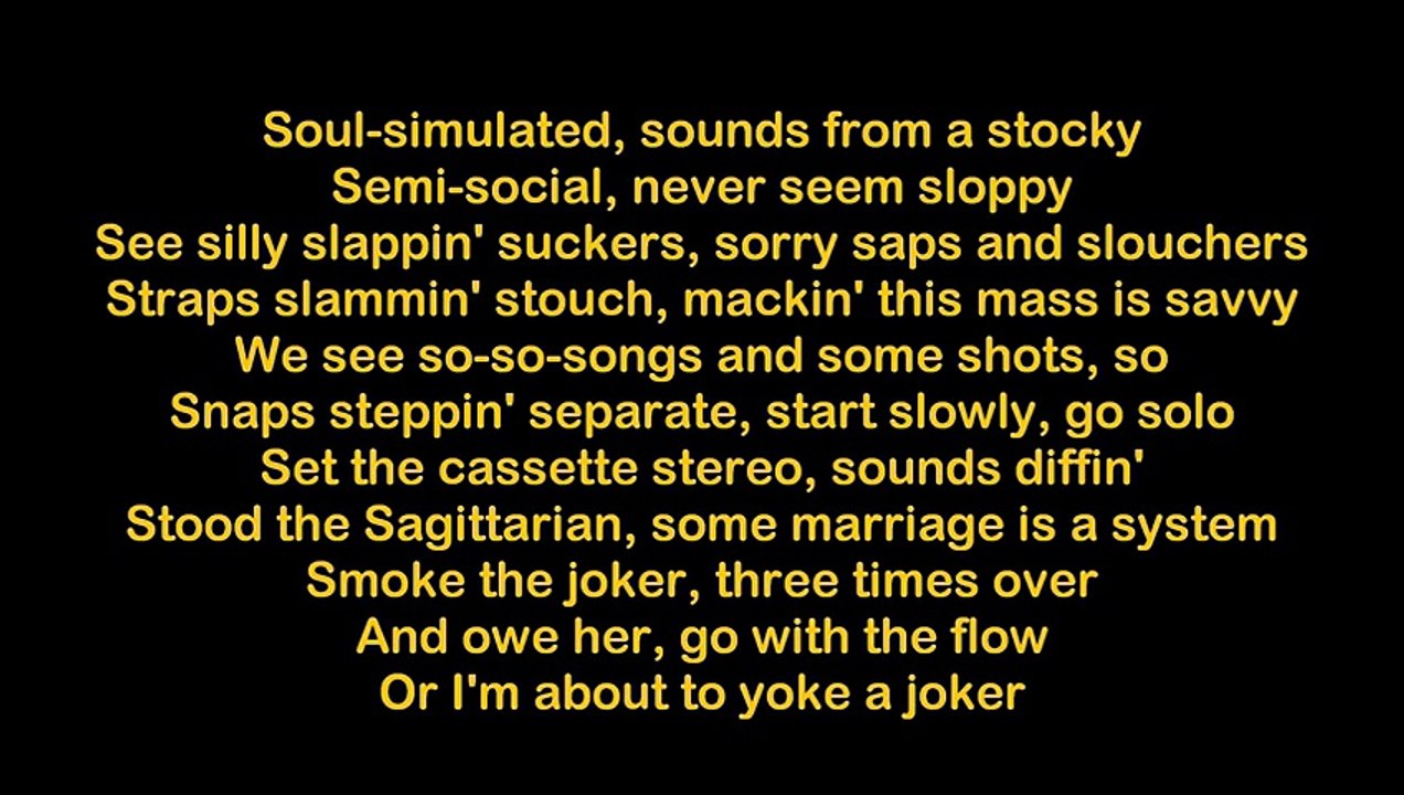 Naughty By Nature - Yoke The Joker [Hq + Lyrics]