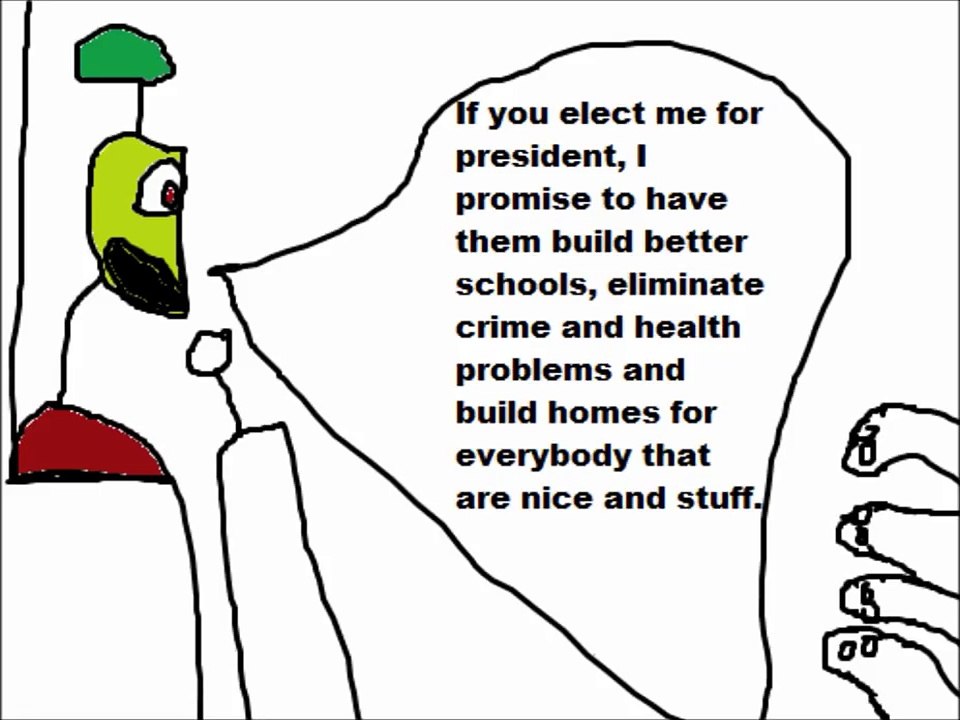 A cartoon about integrity and excellence.