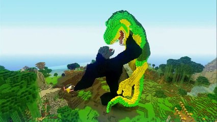 King Kong Vs T-Rex (Minecraft Edition)