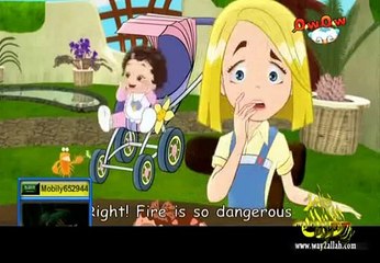 كرتون تعليمي عربي انجليزي مع  سدرة - عناصر الطبيعة "05"cartoon arabic/english
