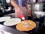 Indian Street Food   Masala Dosa Aaiyapan Stall In Mumbai India