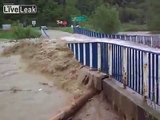 Flood Washes Away Bridge
