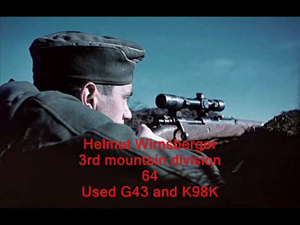WWII Wehrmacht Top Snipers (Wehrmacht Anfang Scharfschütze)