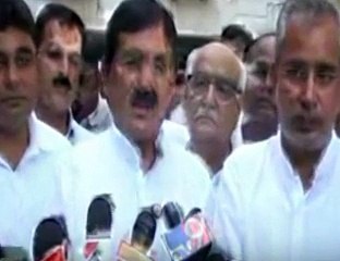 Bharatsinh Solanki addresses PadYatra Rally in Ahmedabad on I Day