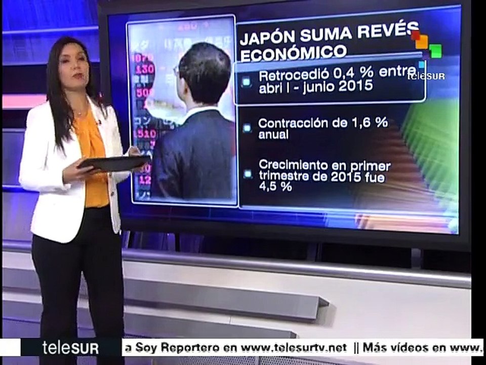 Economía japonesa retrocede 0,4% en el último trimestre