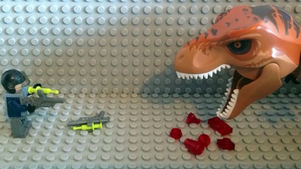 LEGO JURASSIC WORLD TREX ATTACK ANIMATION