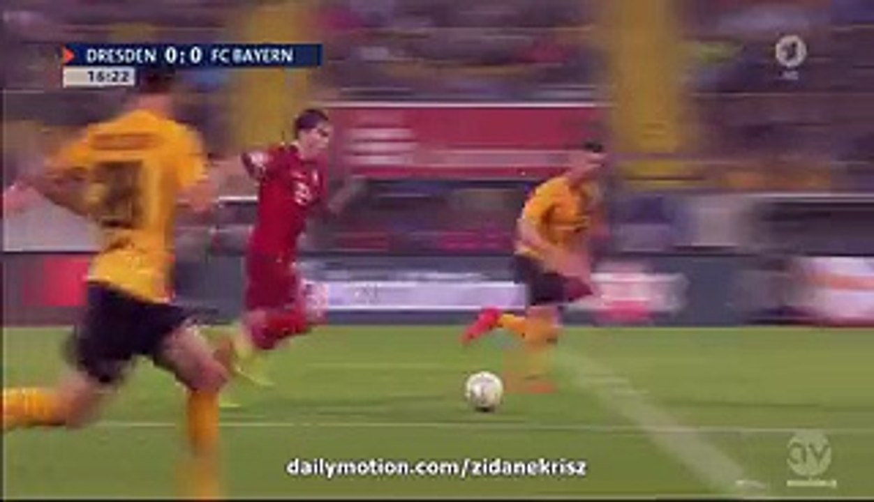 Arjen Robben 0-1 HD - Dynamo Dresden v. FC Bayern München 17.08.2015 HD
