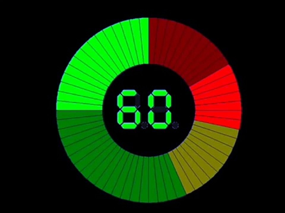 New Year's Countdown with sound effects
