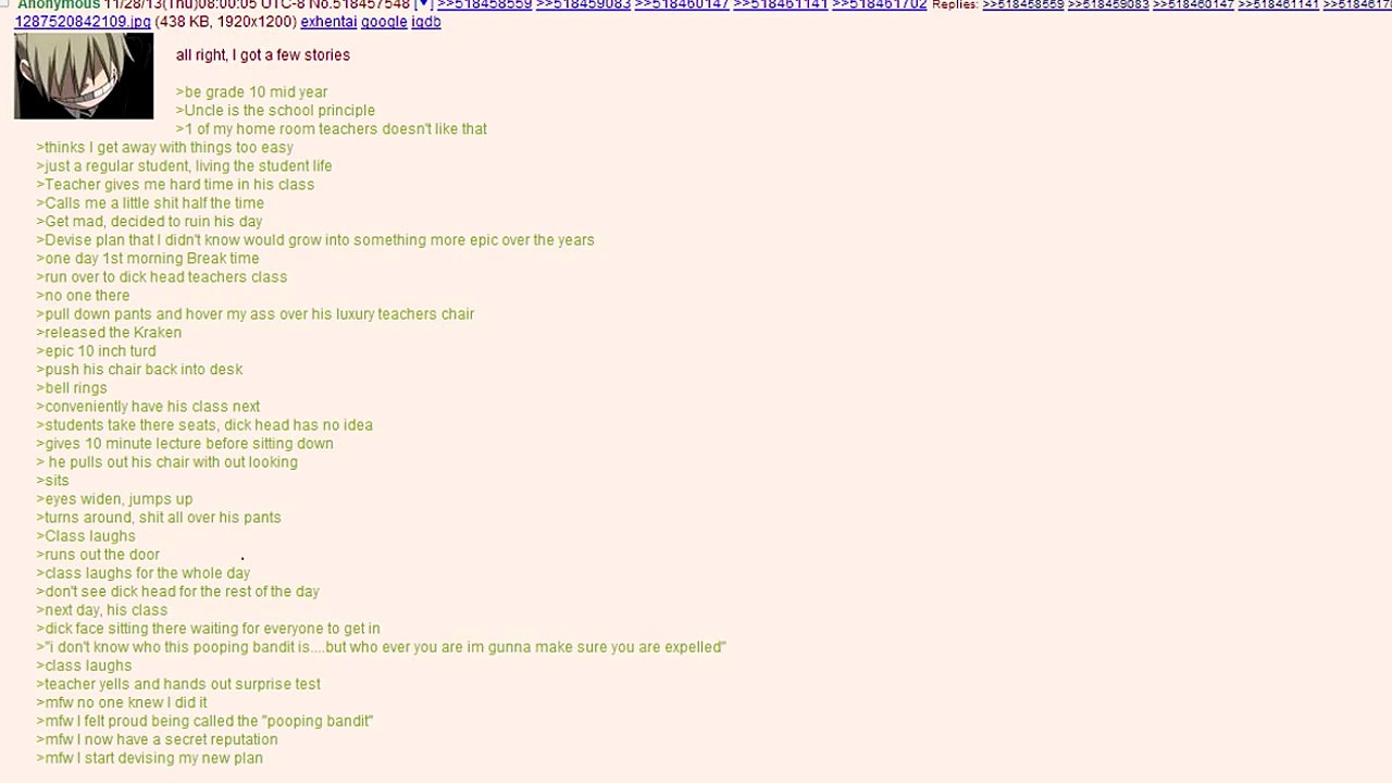 4Chan Stories The Pooping Bandit