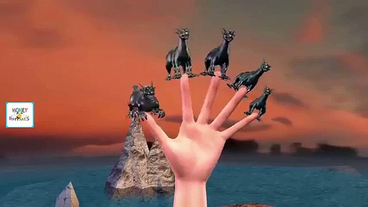 The Finger Family Crazy Dinosaurs | Dinosaur Cartoon 3D Animation Finger Family Nursery Rhymes in 3D