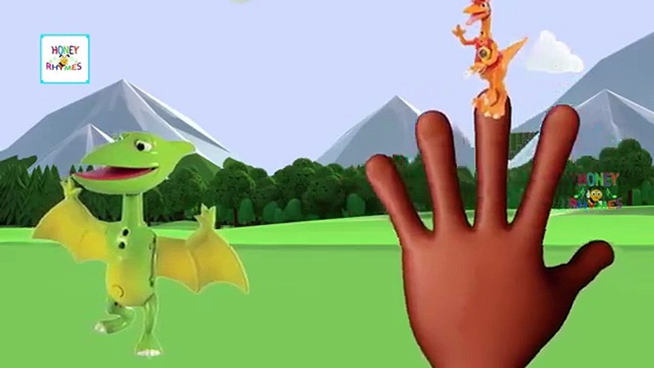 Finger Family DinosaursTrain Cartoon Animation Finger Family Nursery Rhymes for  Children