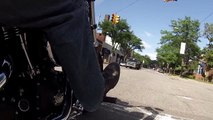 2013 Harley Davidson Street Bob Ride Through Grosse Pointe GoPro Hero3 White Edition [1080p HD]