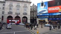 Piccadilly Circus to Regent street from bus - London  HD (add &fmt=22 to url) 57